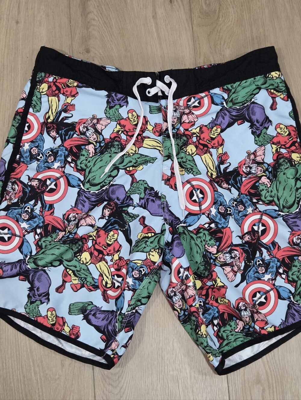 Marvel Men's Multicolor Superhero Hybrid Shorts Thor Iron Man Hulk Capt America